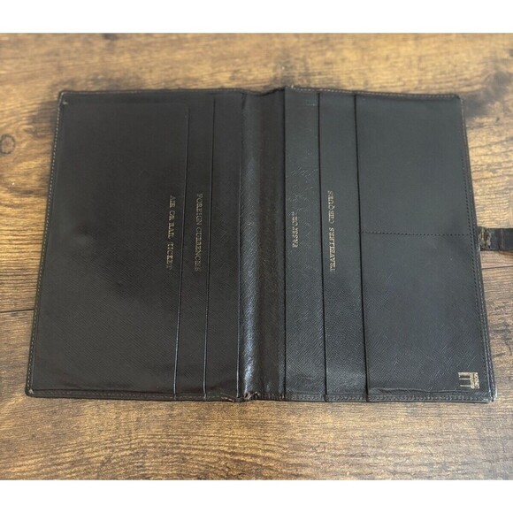 Vintage Dunhill London Brown Leather Passport-Ticket-Money Holder Organizer - Picture 7 of 14